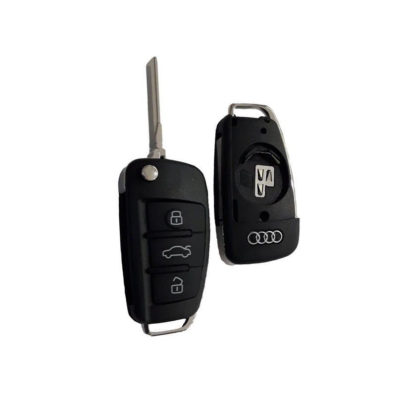 Αναδιπλούμενο κέλυφος αντικατάστασης με 3 κουμπιά για κλειδιά Audi(ΤΥΠΟΣ 2)